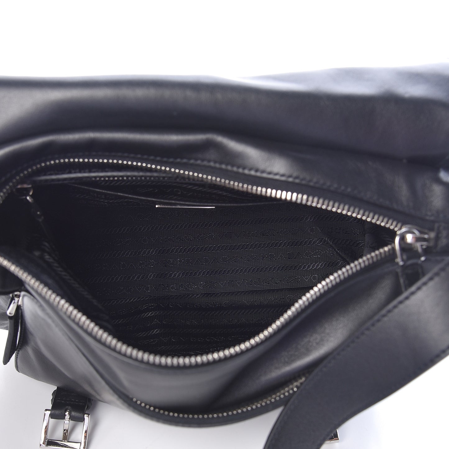 Soft Calf Messenger Bag Black