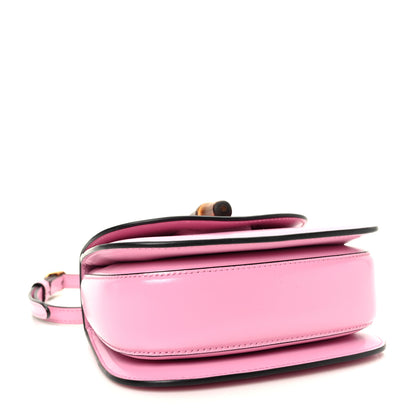 Gucci Boarded Dyana Lux Calfskin Web Mini Bamboo 1947 Top Handle Bag Nice Pink 4 of 10