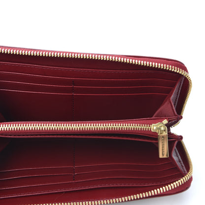 Burberry Haymarket Check Large Ziggy Zip Around Wallet Red 4 of 9