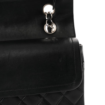 Chanel Lambskin Quilted Medium Double Flap Black 15 of 18