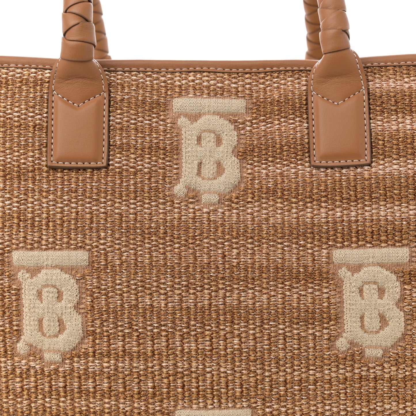 Raffia Calfskin Medium Freya Tote Natural