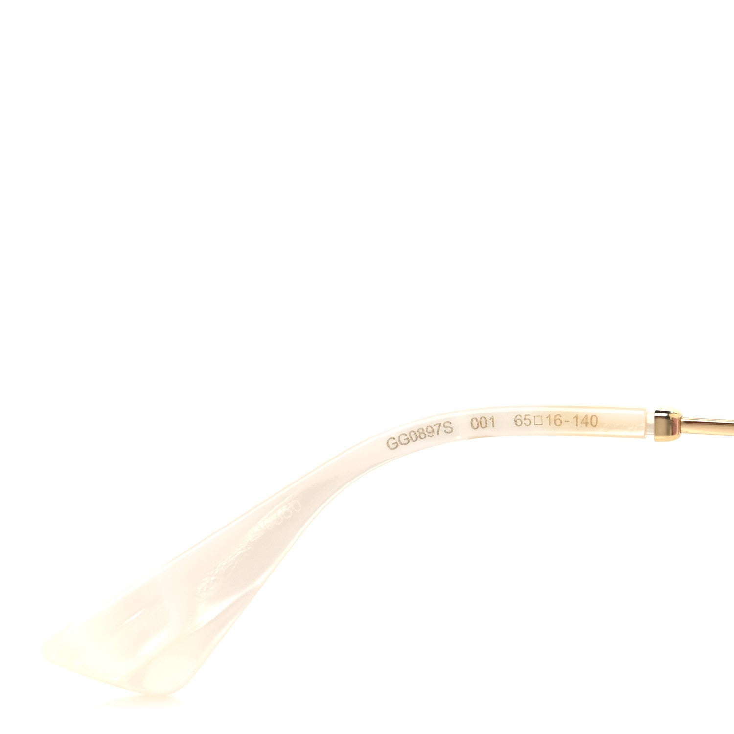 Gucci Metal Crystal Heart Frame Sunglasses GG0897S Pink Gold 6 of 8