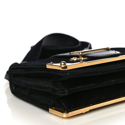 Prada Velvet City Calfskin Cahier Bag Black 8 of 13