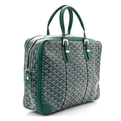 Goyard Goyardine Ambassade MM Briefcase Green 5 of 17