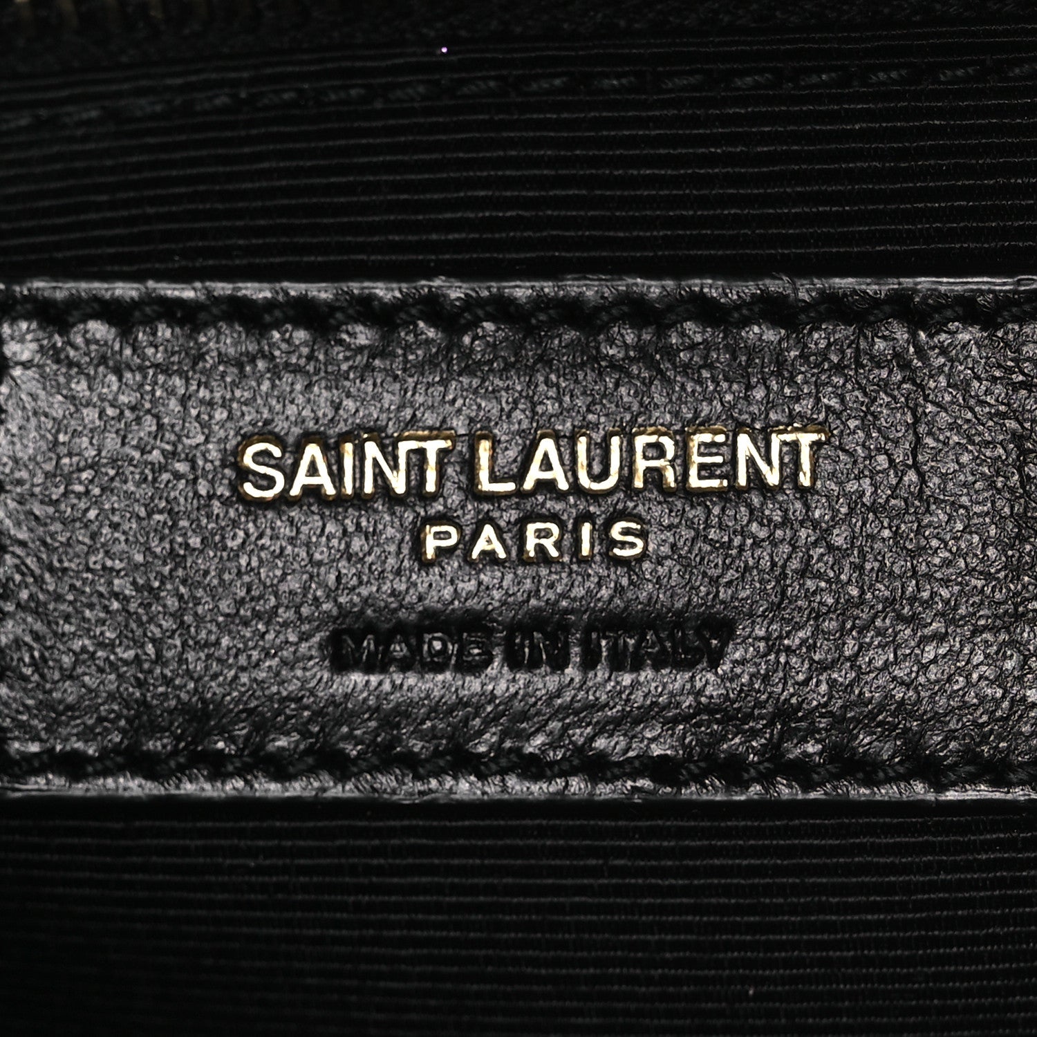 Saint Laurent Grain De Poudre Mixed Matelasse Large Triquilt Monogram Satchel Dark Beige 10 of 19