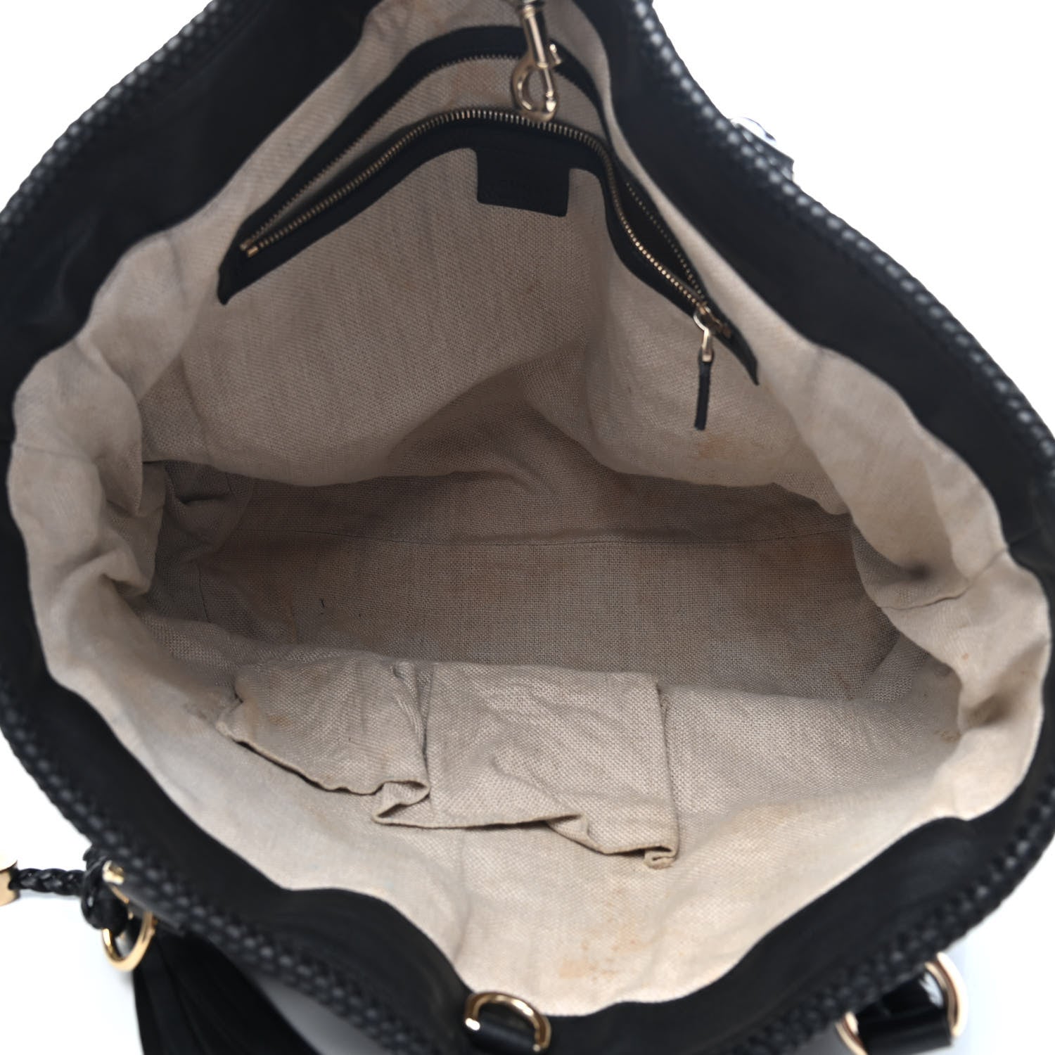 Gucci Calfskin Medium Marrakech Tote Black 4 of 4
