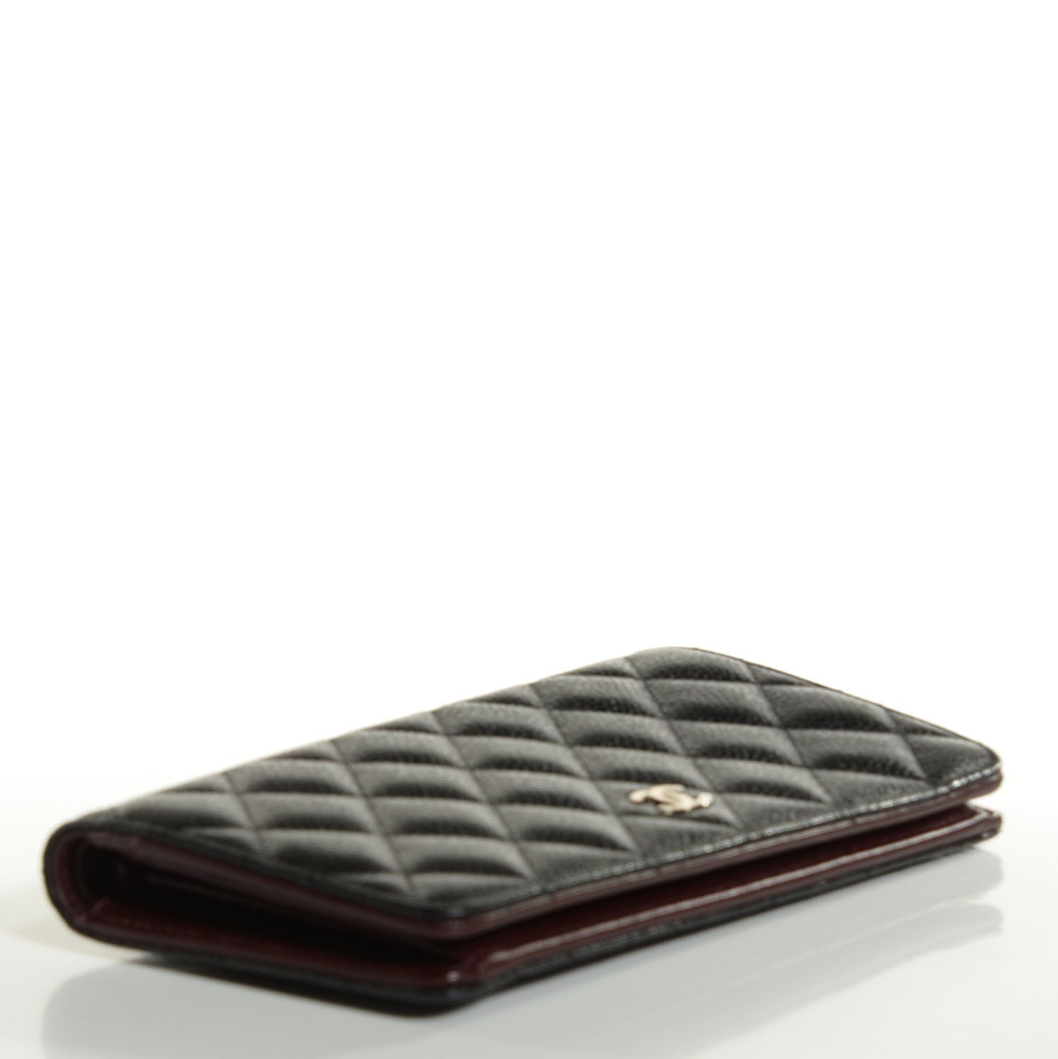 Chanel Caviar Quilted Yen Wallet Black 4 of 8