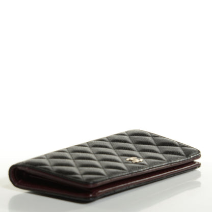 Chanel Caviar Quilted Yen Wallet Black 4 of 8
