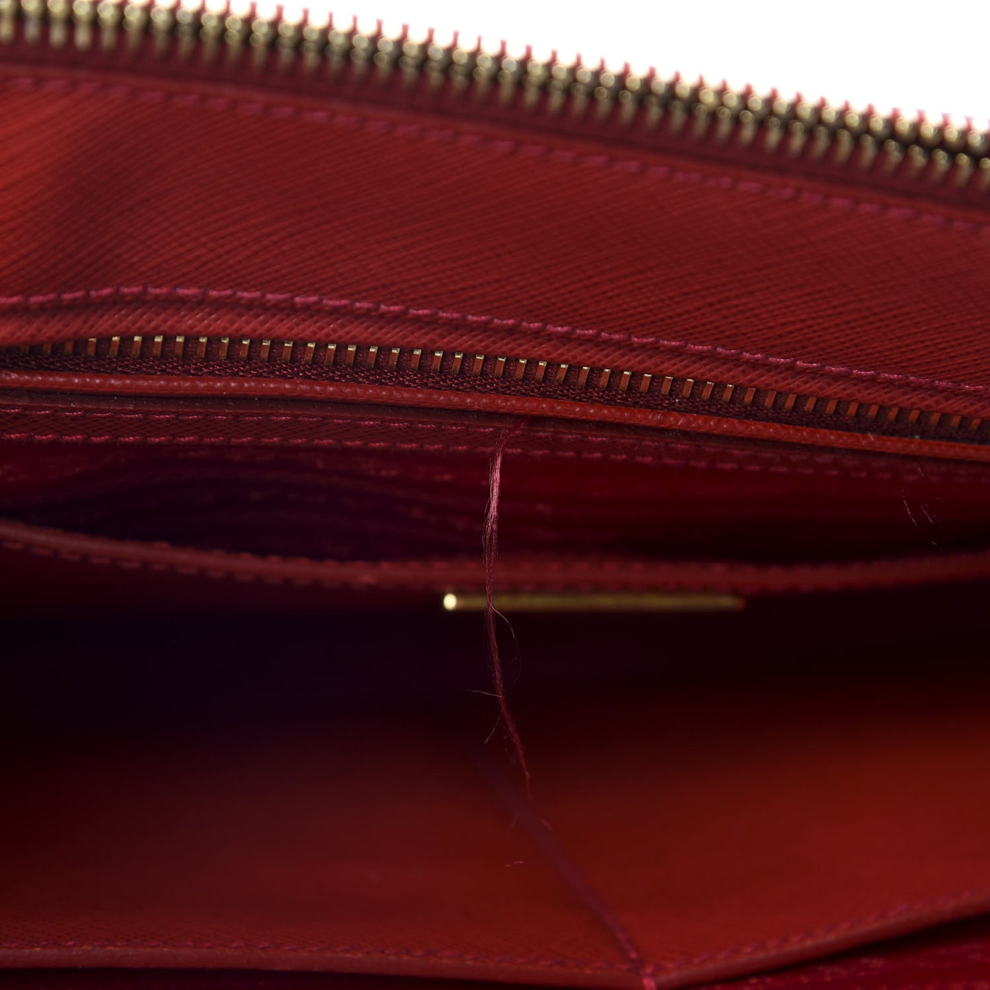 Saffiano Medium Galleria Double Zip Tote Fuoco