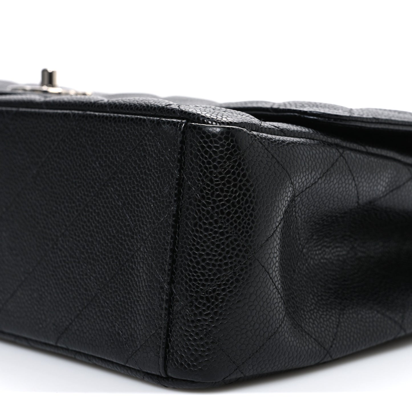 Caviar Quilted Maxi Double Flap Black