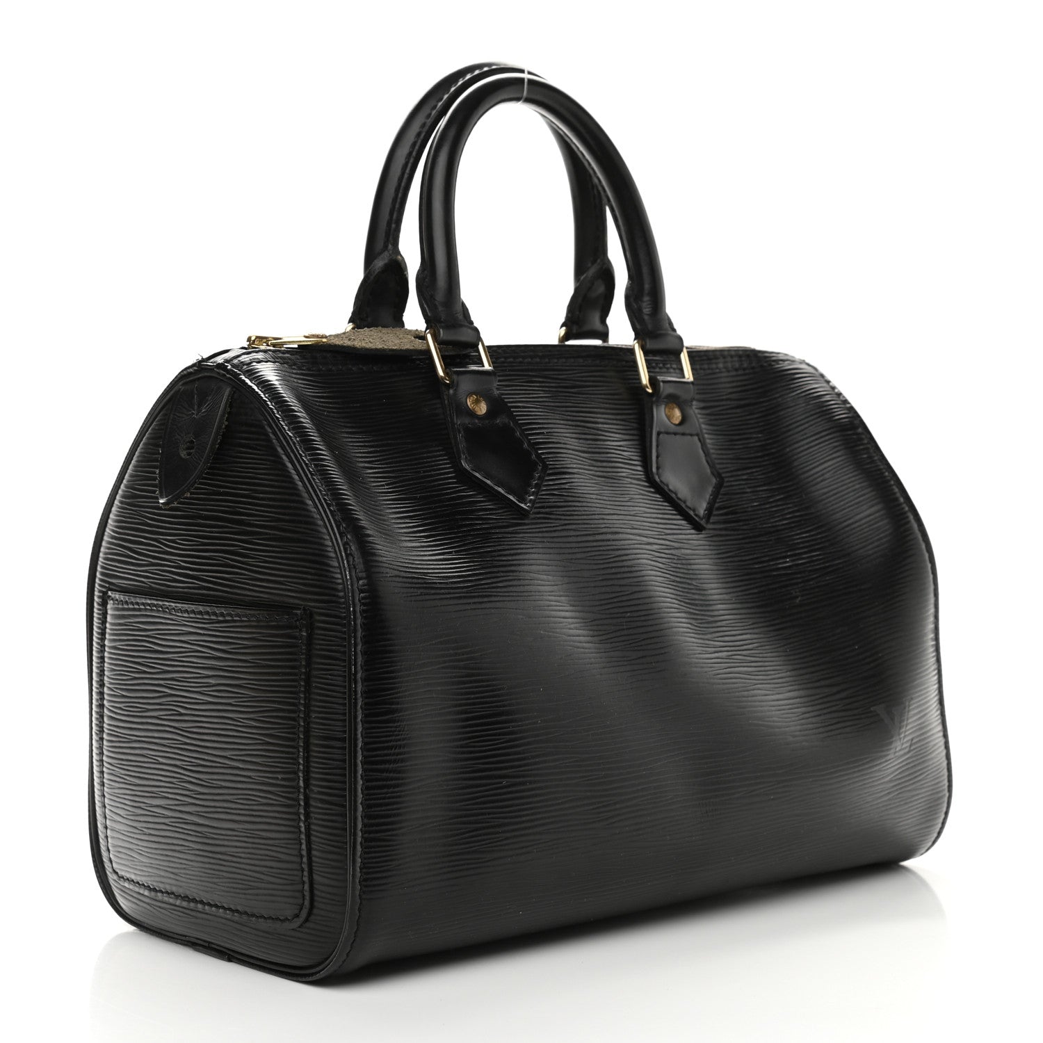 Louis Vuitton Epi Speedy 25 Black 3 of 10