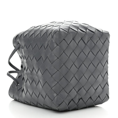 Bottega Veneta Nappa Intrecciato Small Drawstring Bucket Bag Thunder 4 of 9