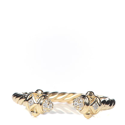 David Yurman 18K Yellow Gold Diamond Renaissance Ring 49 4.75 1 of 5