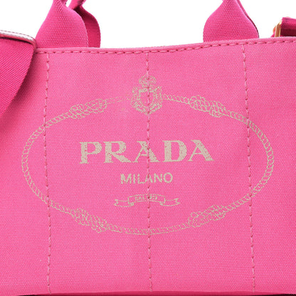 Prada Canapa Small Logo Tote Fuxia 8 of 14