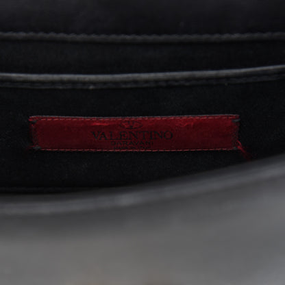 Valentino Garavani Vitello Mini Glam Lock Rockstud Flap Black 6 of 9