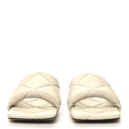 Bottega Veneta Nappa Quilted Rubber Lido Flat Sandals 39 Sea Salt 2 of 7