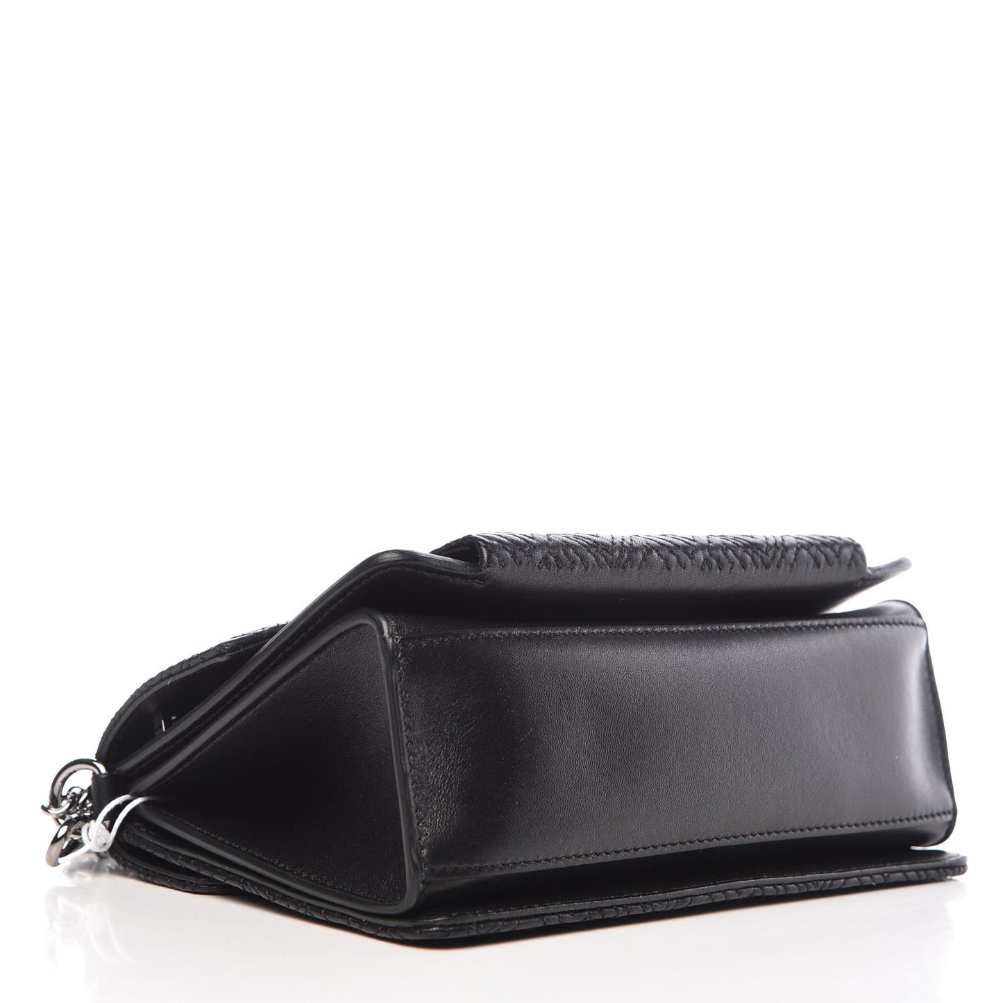 Lambskin Embroidered Studded Small GV3 Shoulder Bag Black