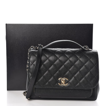 Chanel Caviar Quilted Large Business Affinity Flap Black 10 of 10