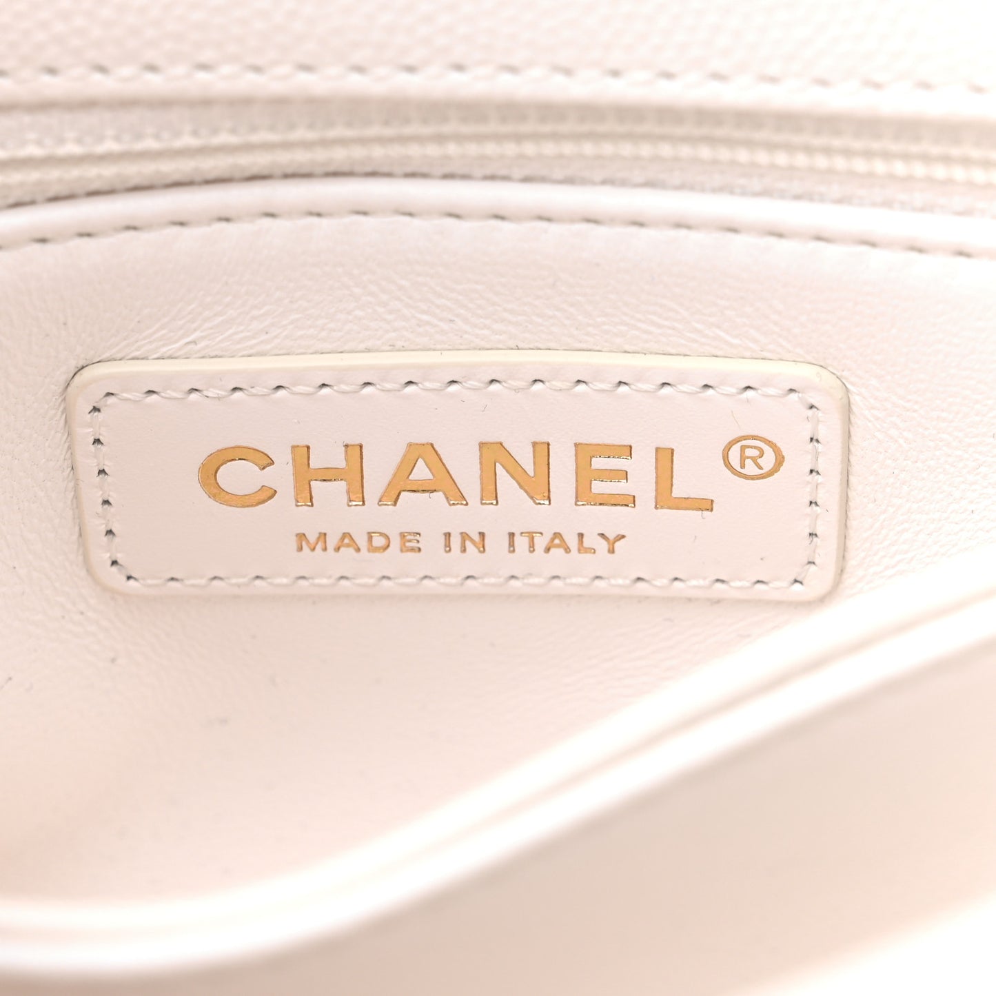 Caviar Quilted Extra Mini Coco Handle Flap White