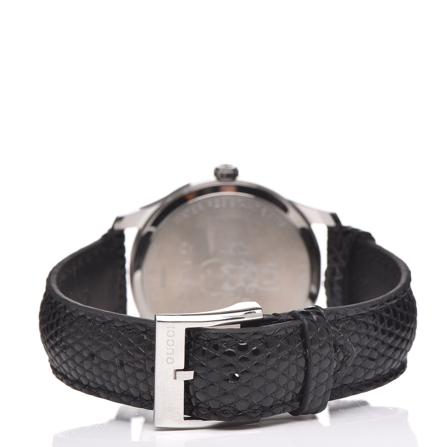 Gucci Stainless Steel Lizard 38mm G-Timeless Moonphase Star Planet Quartz Watch Black 4 of 12