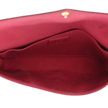 Louis Vuitton Monogram Pochette Felicie Chain Wallet Fuchsia 6 of 14