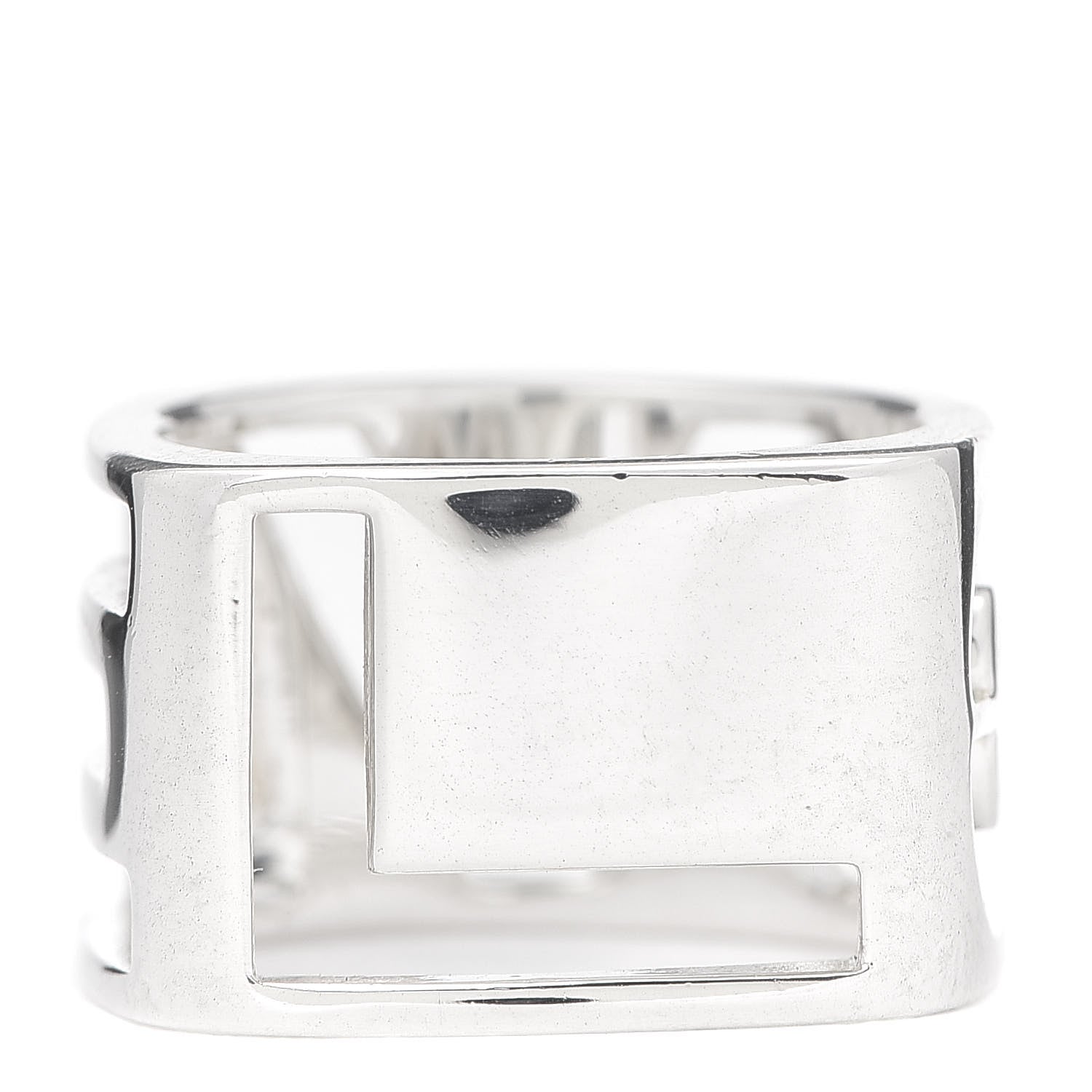 Tiffany Sterling Silver Era Love Square Ring 55 7.25 1 of 6