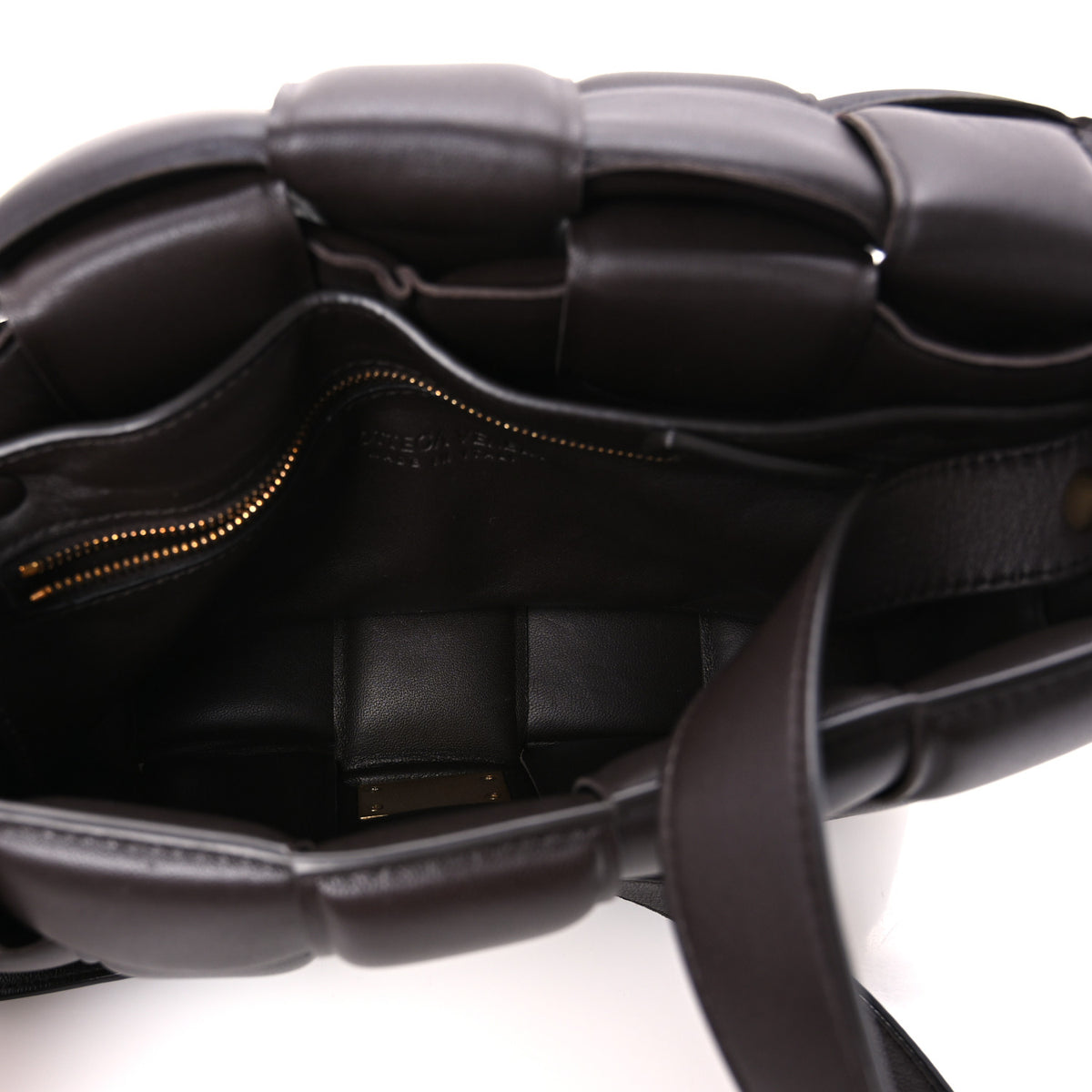 Nappa Maxi Intrecciato Padded Cassette Crossbody Bag Fondant