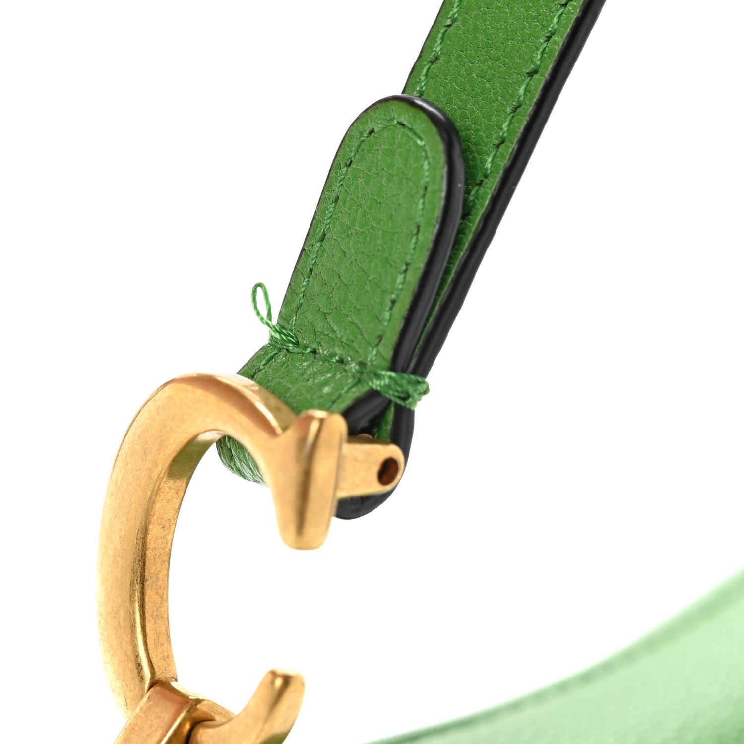 Christian Dior Goatskin Micro Saddle Bag Green 7 of 7