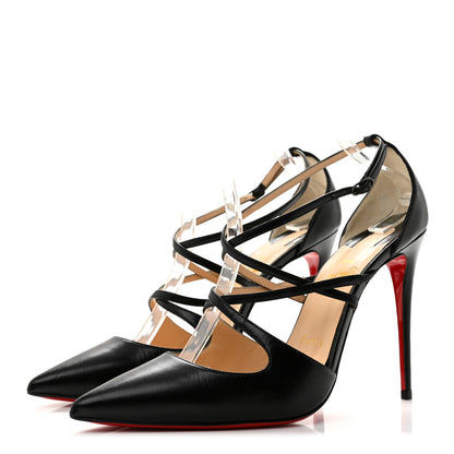 Christian Louboutin Patent Crossfliketa 100 Pumps 39 Black 4 of 11