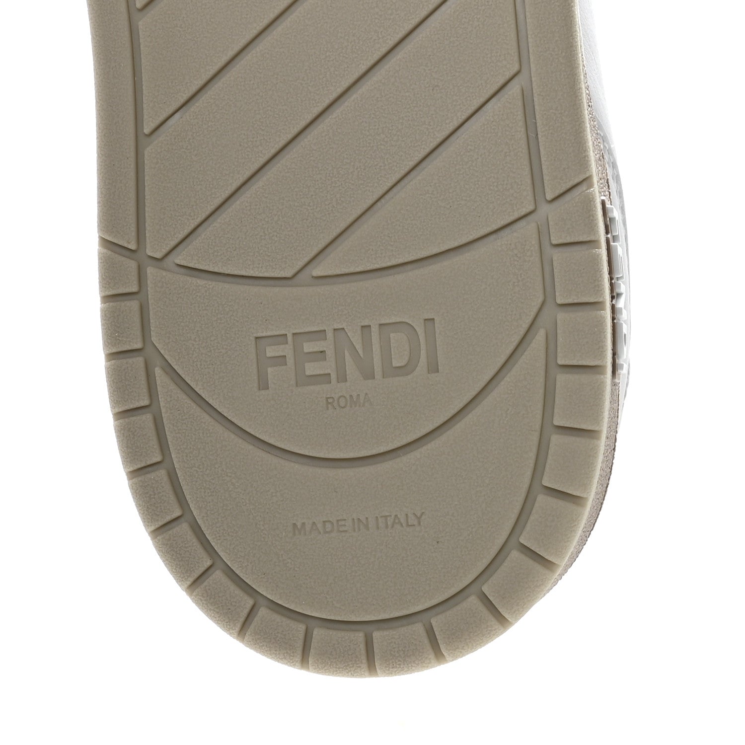 Fendi Calfskin Mens Fendi Match Low Top Sneakers 6 White Beige 7 of 8
