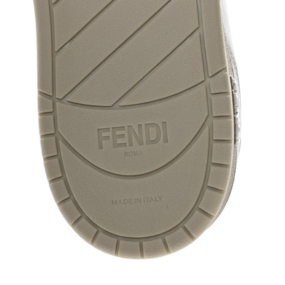Fendi Calfskin Mens Fendi Match Low Top Sneakers 6 White Beige 7 of 8