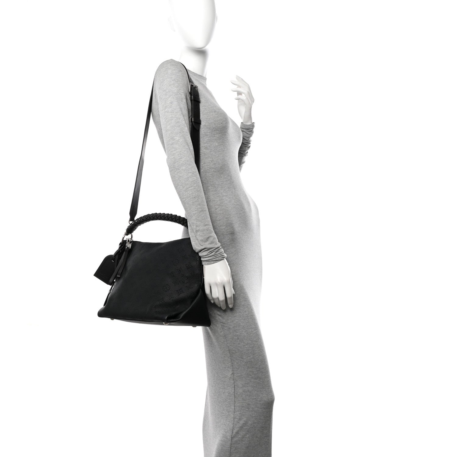 Louis Vuitton Mahina Beaubourg Hobo MM Black 2 of 10