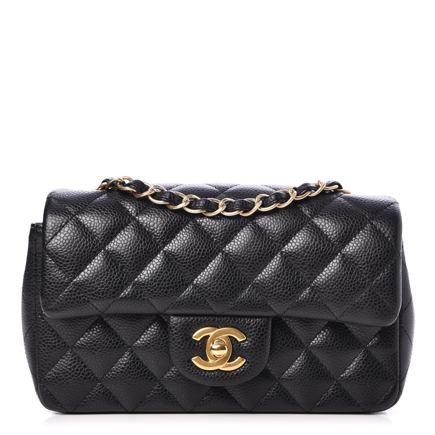 Chanel Caviar Quilted Mini Rectangular Flap Black 1 of 8