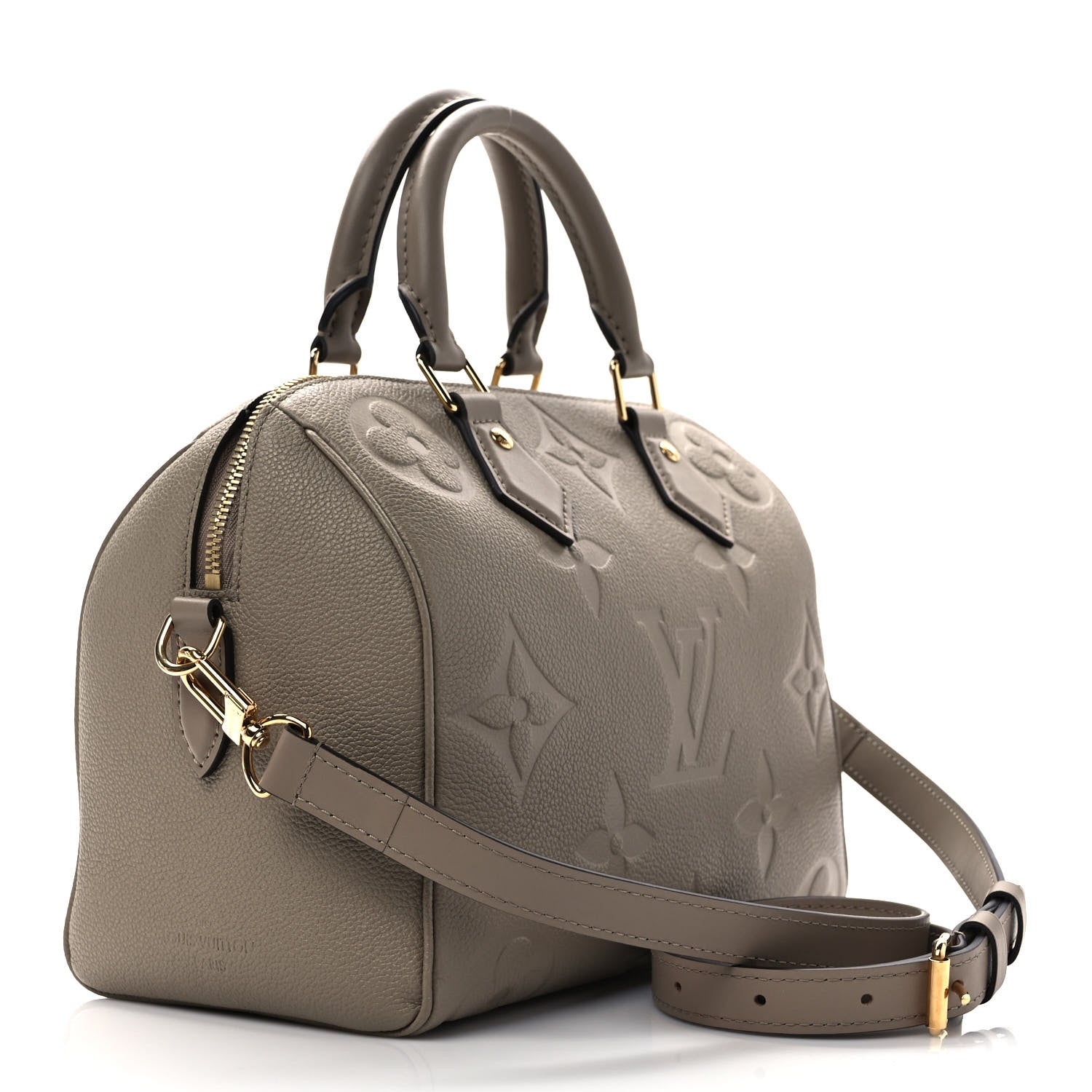 Louis Vuitton Empreinte Monogram Giant Speedy Bandouliere 25 Tourterelle 3 of 9