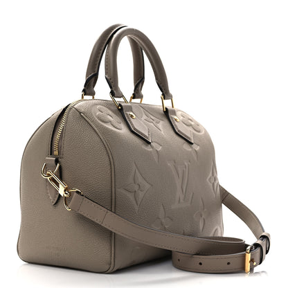 Louis Vuitton Empreinte Monogram Giant Speedy Bandouliere 25 Tourterelle 3 of 9