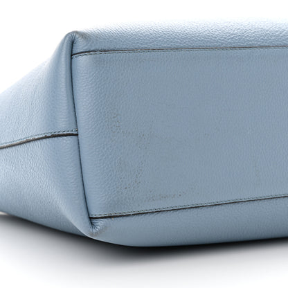 Jimmy Choo Grainy Calfskin Nine2Five East West Tote Smoky Blue 9 of 22