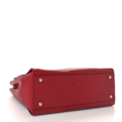 Salvatore Ferragamo Saffiano Beky Tote Rosso 4 of 8