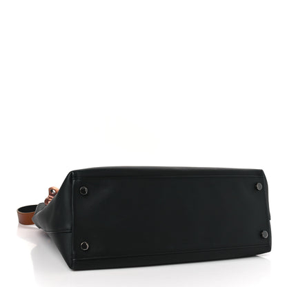 Tom Ford Calfskin Fisherman Hook Drawstring Hobo Bag Black 5 of 11