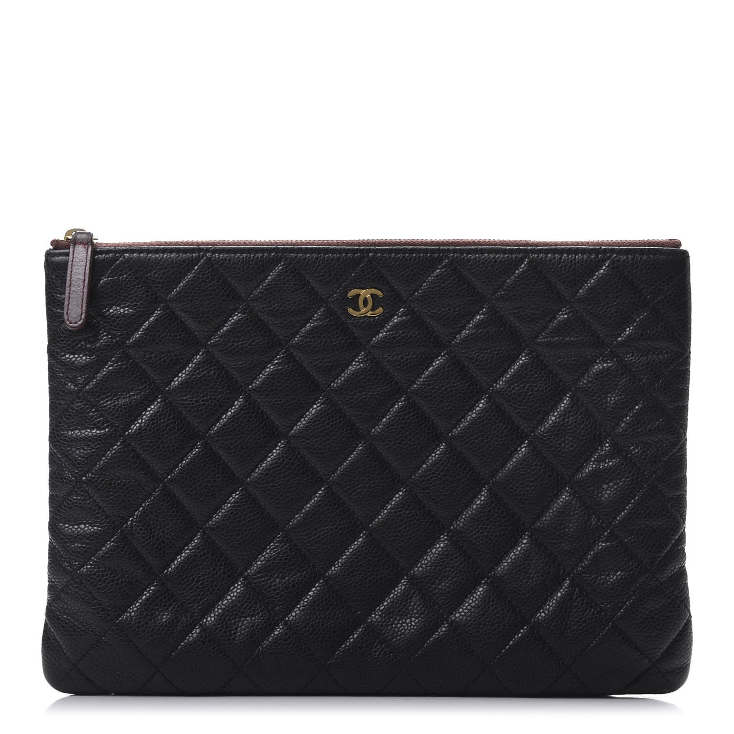 Chanel Caviar Quilted Medium Cosmetic Case Black 1 of 7