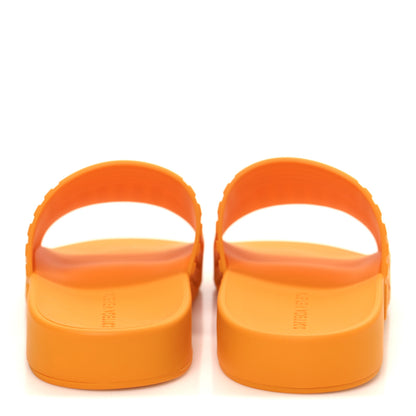 Bottega Veneta Rubber Carpet Slider Sandals 40 Tangerine 6 of 9