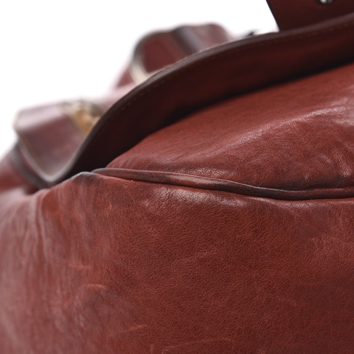 Calfskin Medium Gaucho Double Saddle Bag Red