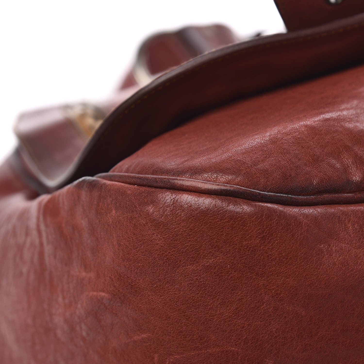Christian Dior Calfskin Medium Gaucho Double Saddle Bag Red 9 of 14