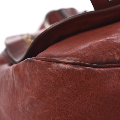 Christian Dior Calfskin Medium Gaucho Double Saddle Bag Red 9 of 14