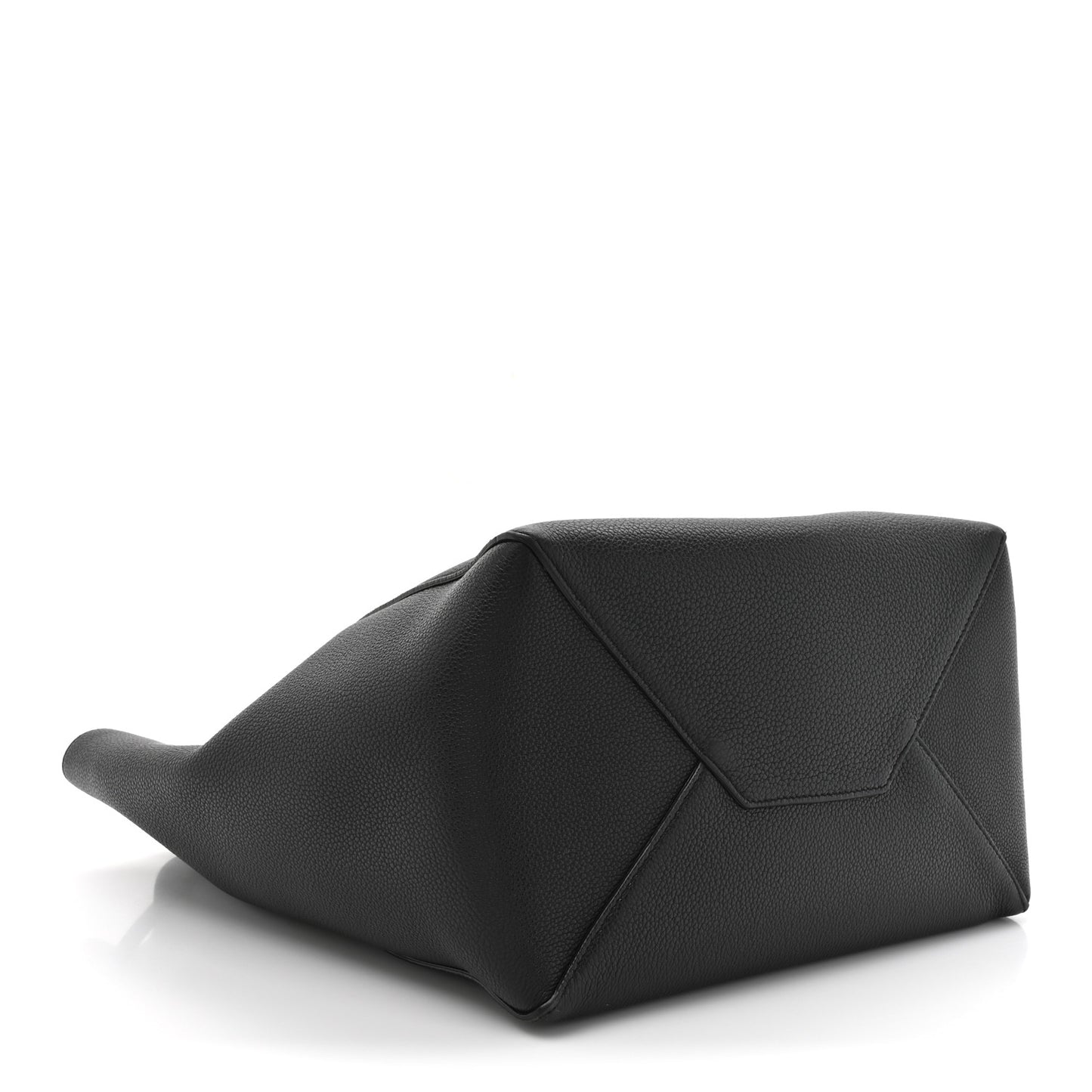 Soft Grained Calfskin Small Belt Cabas Phantom Black