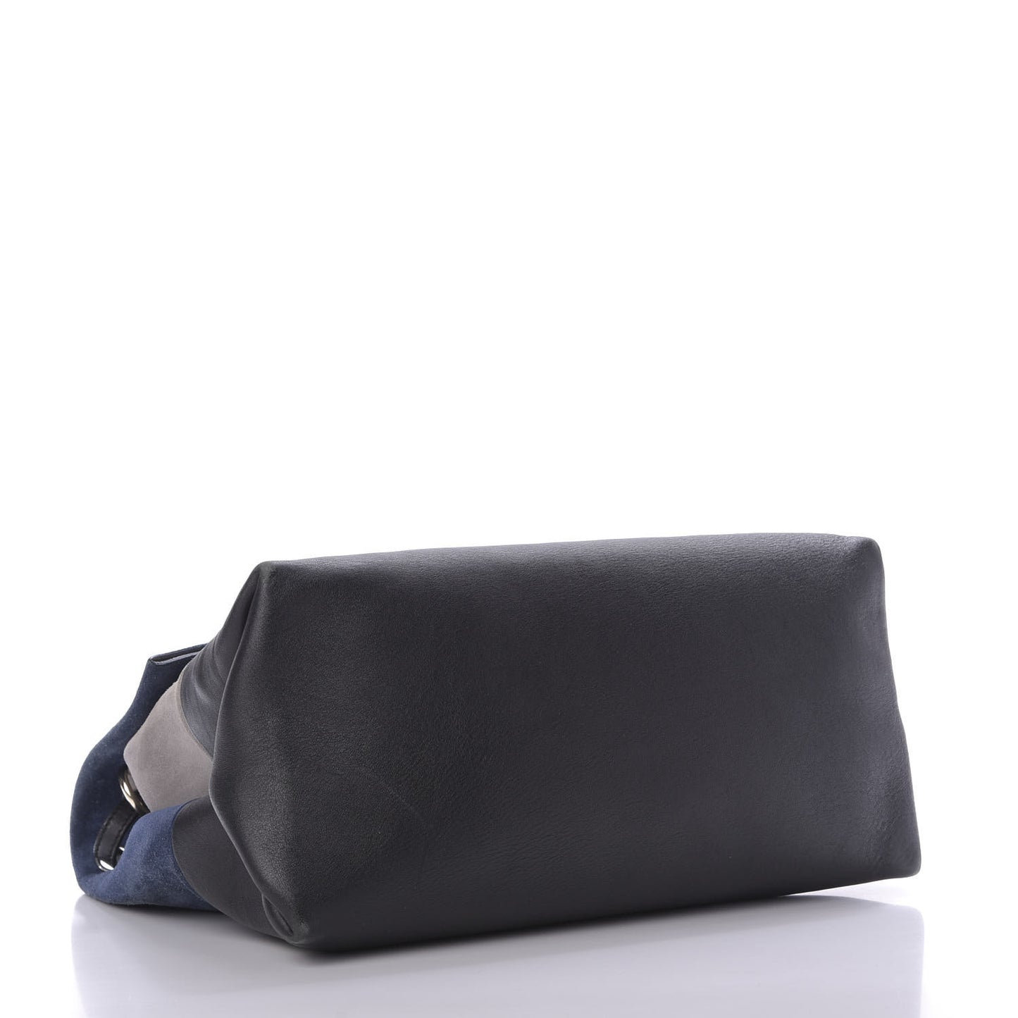 Calfskin Suede All Soft Shoulder Bag Ocean Blue