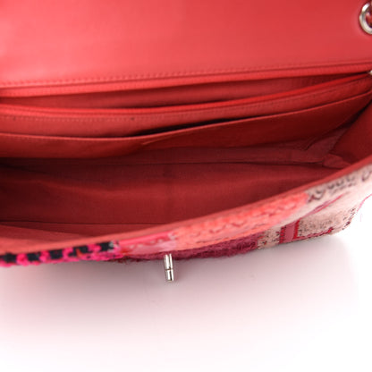 Chanel Tweed Patchwork Jumbo Single Flap Pink 5 of 9