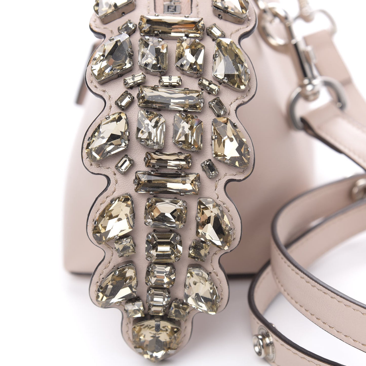 Shiny Nappa Crystal Croc Tail Mini By The Way Boston Bag Soap Smoky Quartz