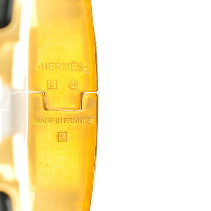 Hermes Enamel Narrow Clic Clac H Bracelet PM Black 4 of 5