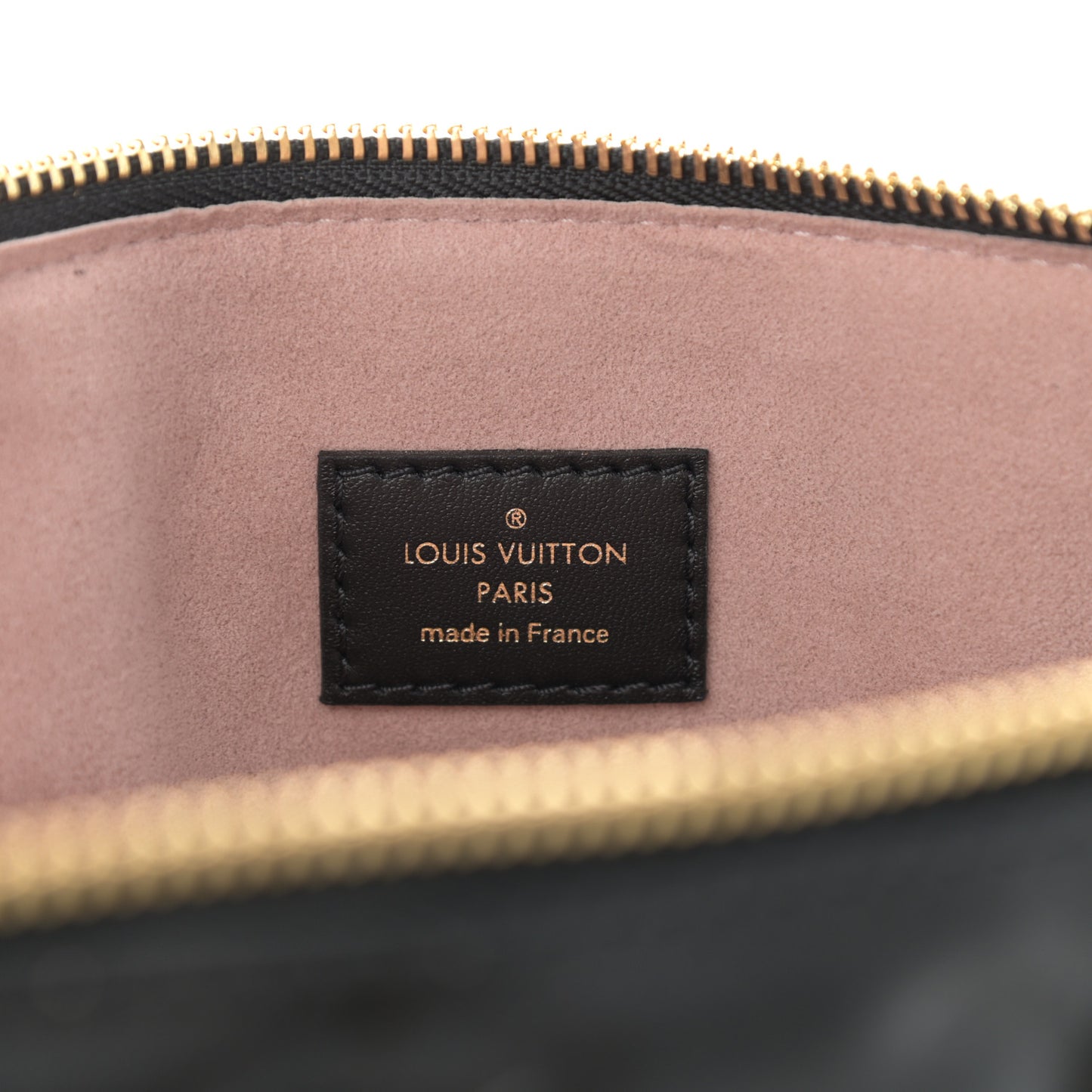 Lambskin Embossed Monogram Coussin PM Black