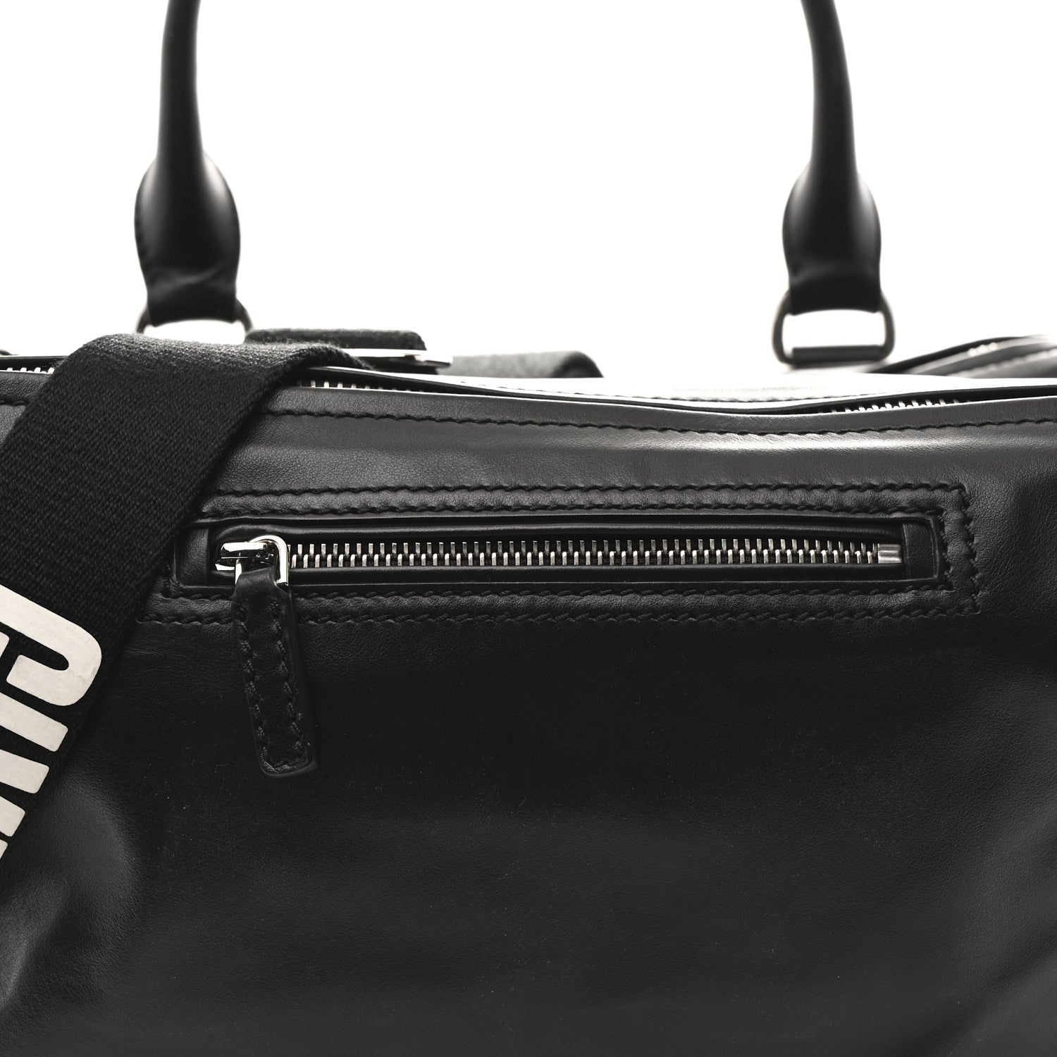 Givenchy Calfskin Medium Pandora Logo Strap Black 9 of 11
